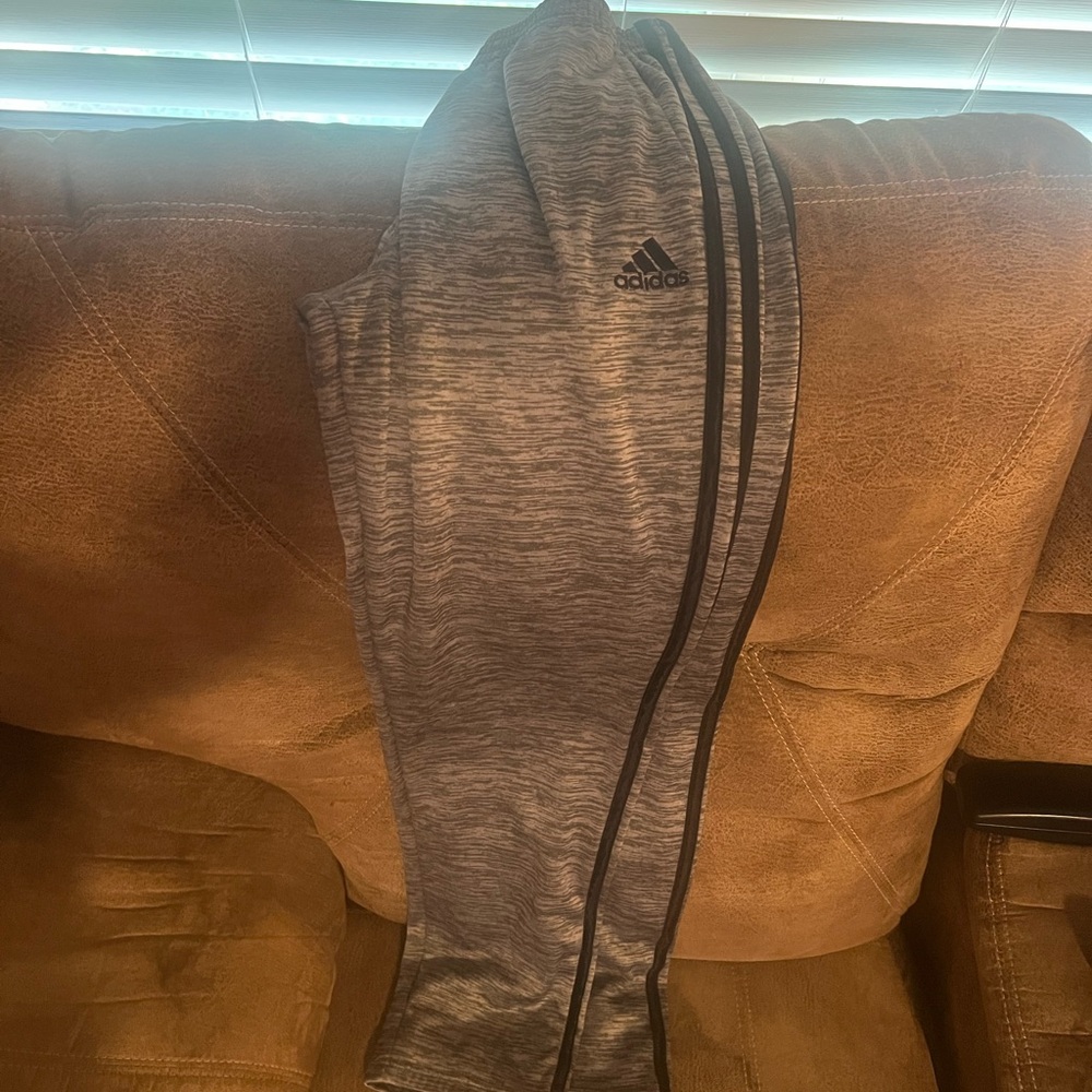 Adidas Regular Fit Gray Joggers